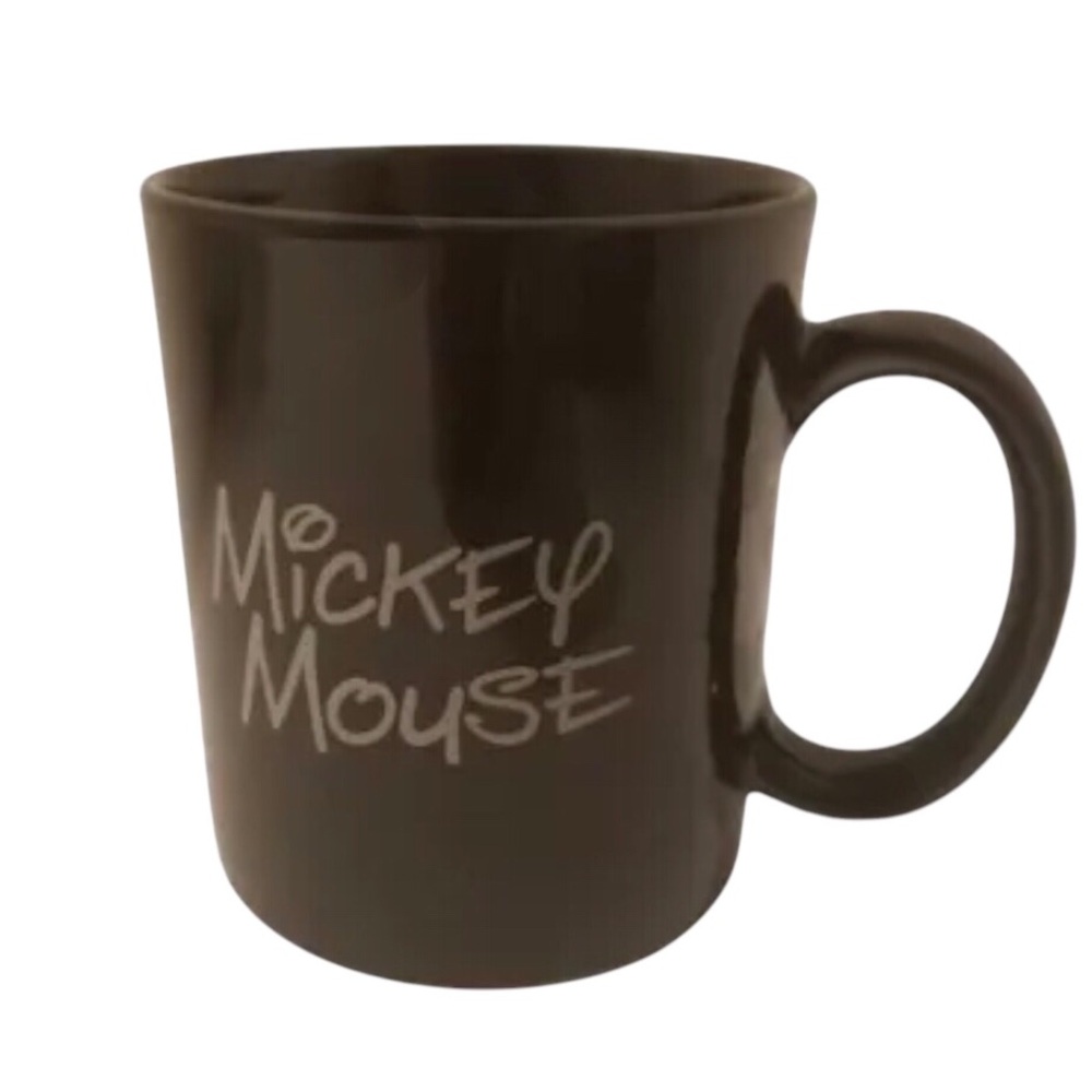 Mickey Mouse DISNEY Mickey Mouse Signature Monogram Tea Coffee Mug Cup Black
